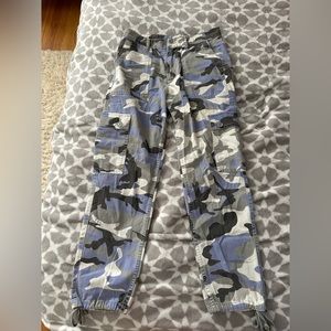 Urban Outfitters Women’s Blue Camo Cargo Pant